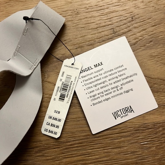 NWT Grey Angel Max Sports Bra 32B - Picture 3 of 3